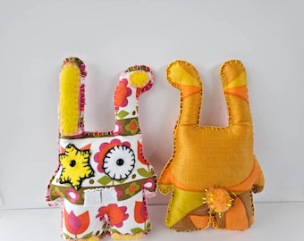 Bunny Art Toys – Set of 3 Characters - One-of-a-Kind