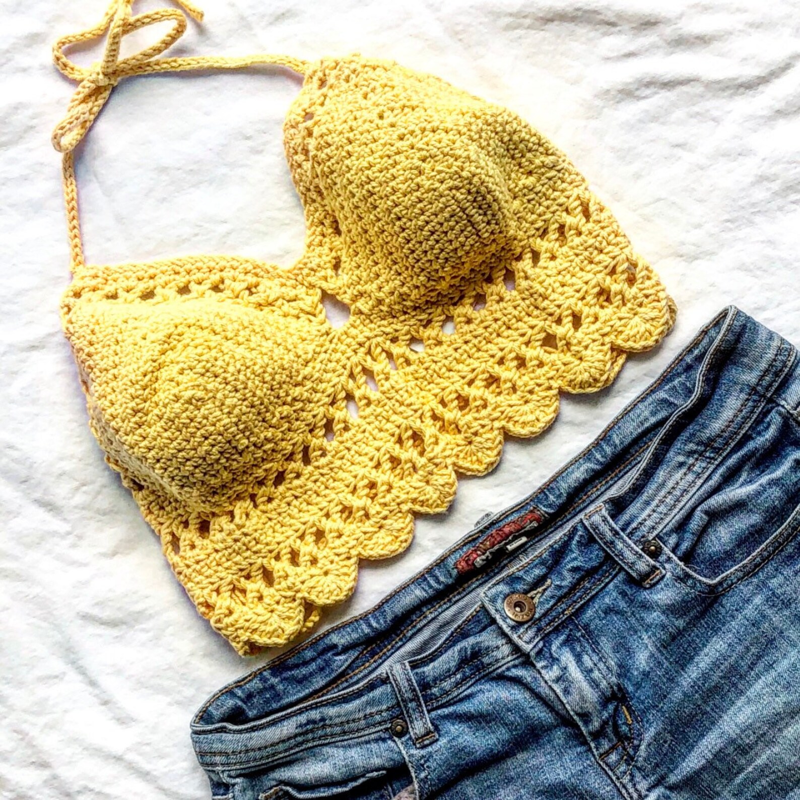 Lace Crochet Bralette Knit Bralette Crochet Swimsuit Etsy