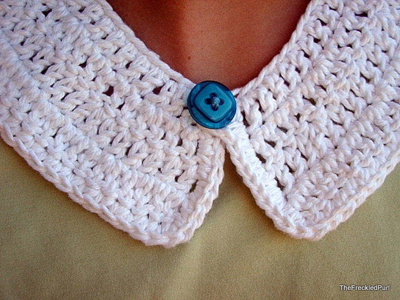 Peter Pan Collar Crochet Knit Etsy