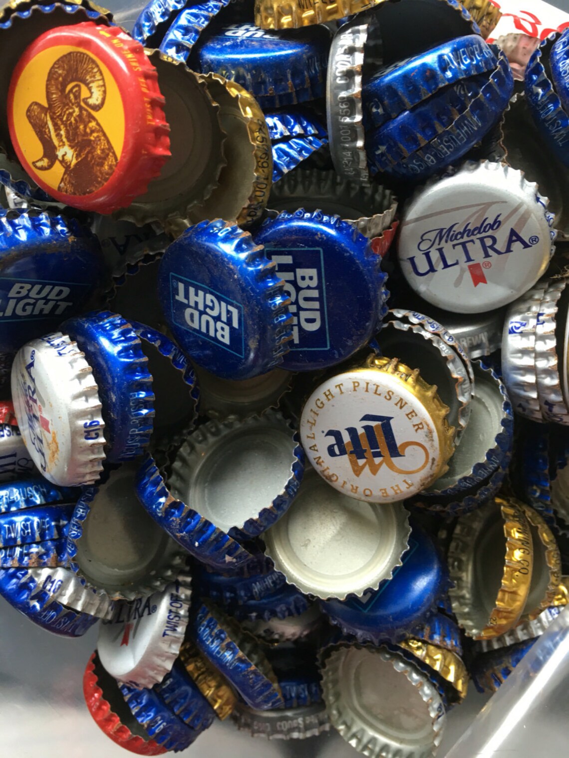600 Beer Cap Bottle Cap 3 Pounds Bulk Lot of Beer Caps Mix Etsy