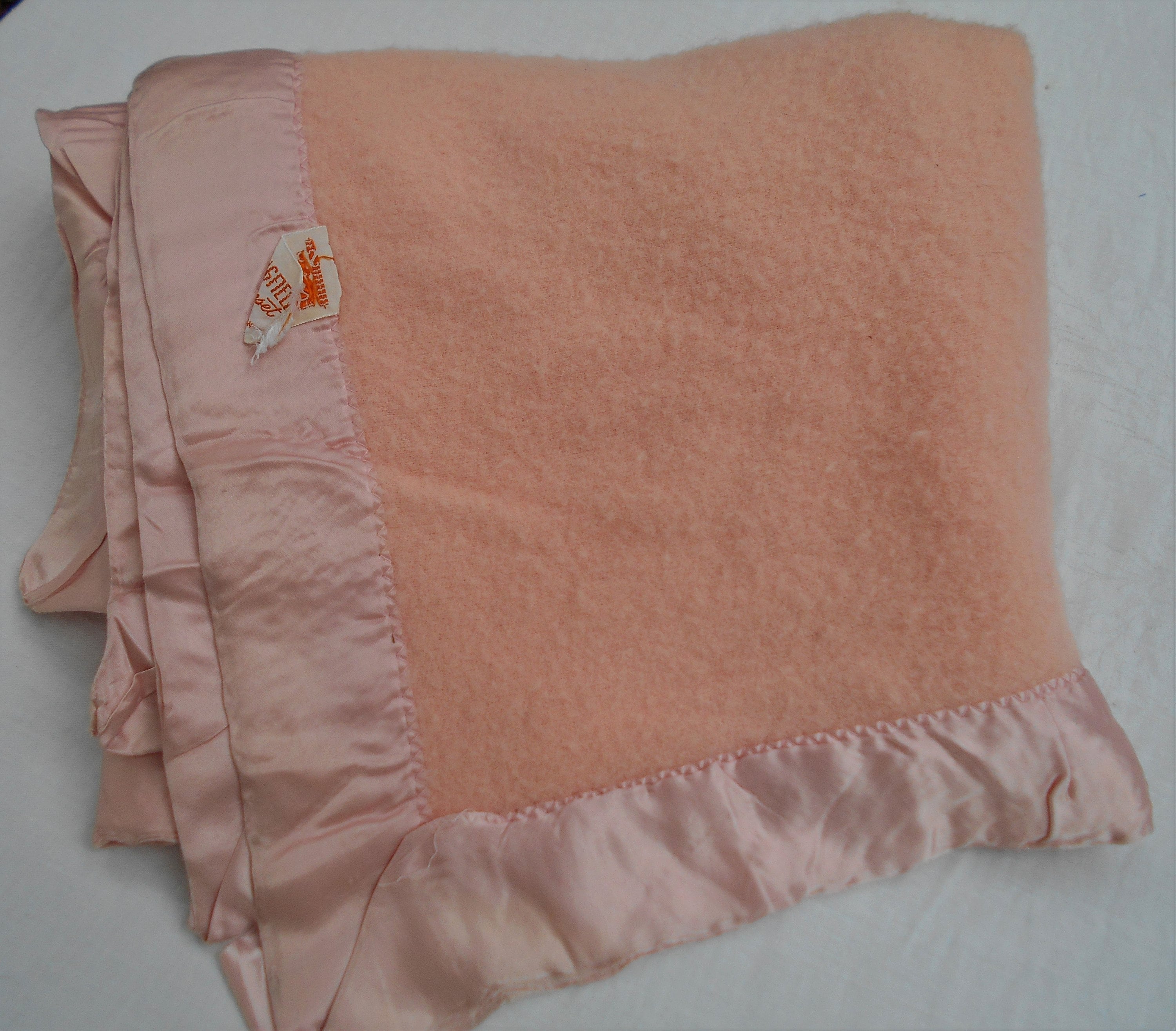 Vintage baby blanket Springfield It's Sizeset wool pink Etsy