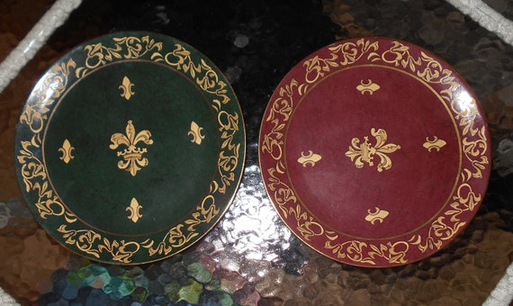 Large Porcelain Decorative Plates 1980s Andrea By Sadek Not Etsy