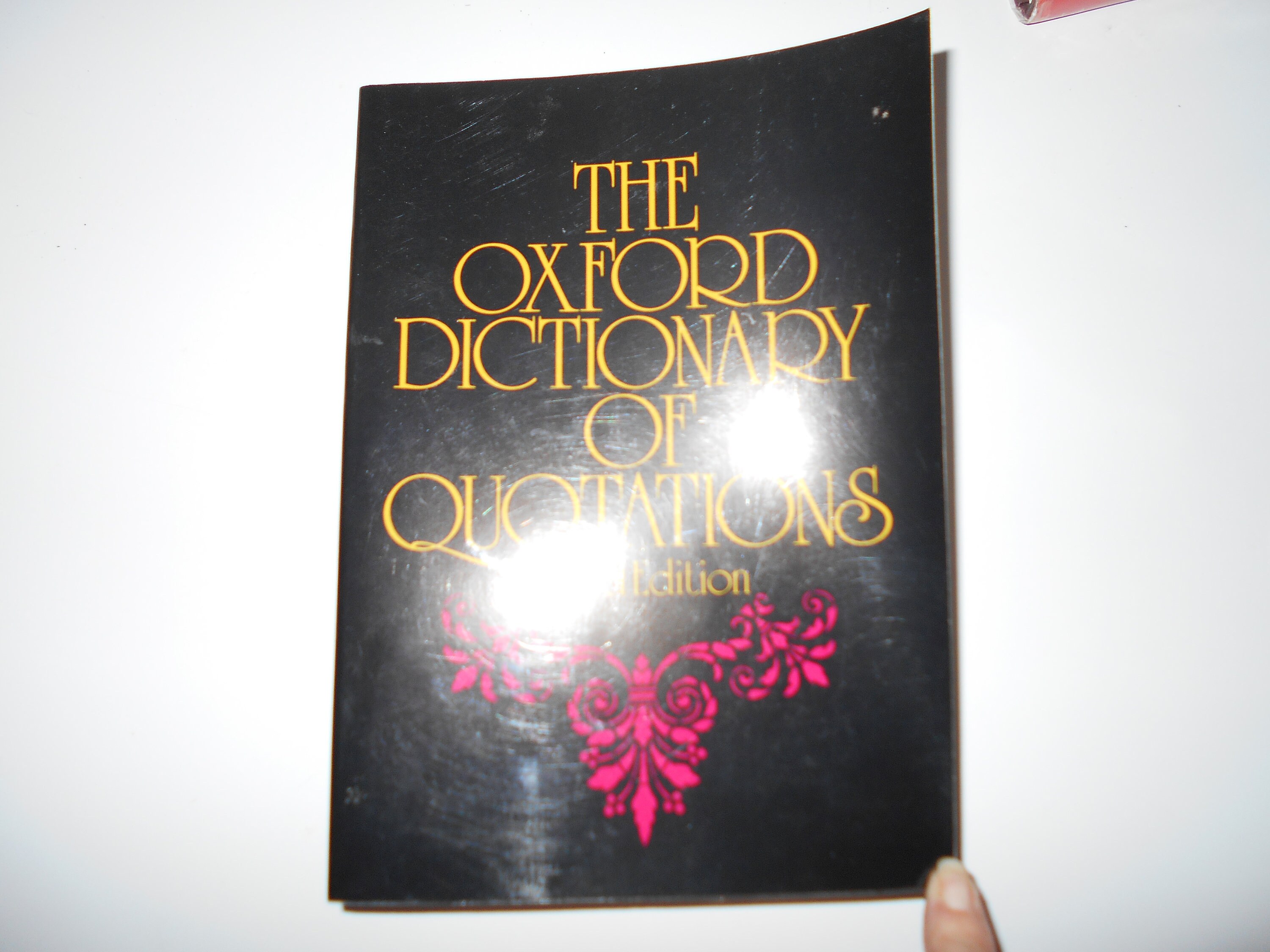 Book The Oxford Dictionary of Quotations 1980 Softcover third Etsy