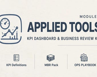 KPI Dashboard Template Starter Kit, Business Metrics Tracker, AI Prompts (Digital Download)