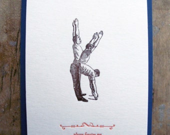 Please forgive me - Letterpressed postcard