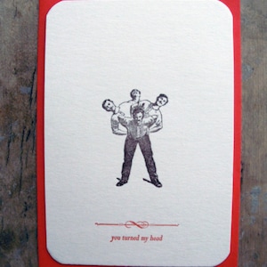 You turned my head - Carte postale - impression typographique