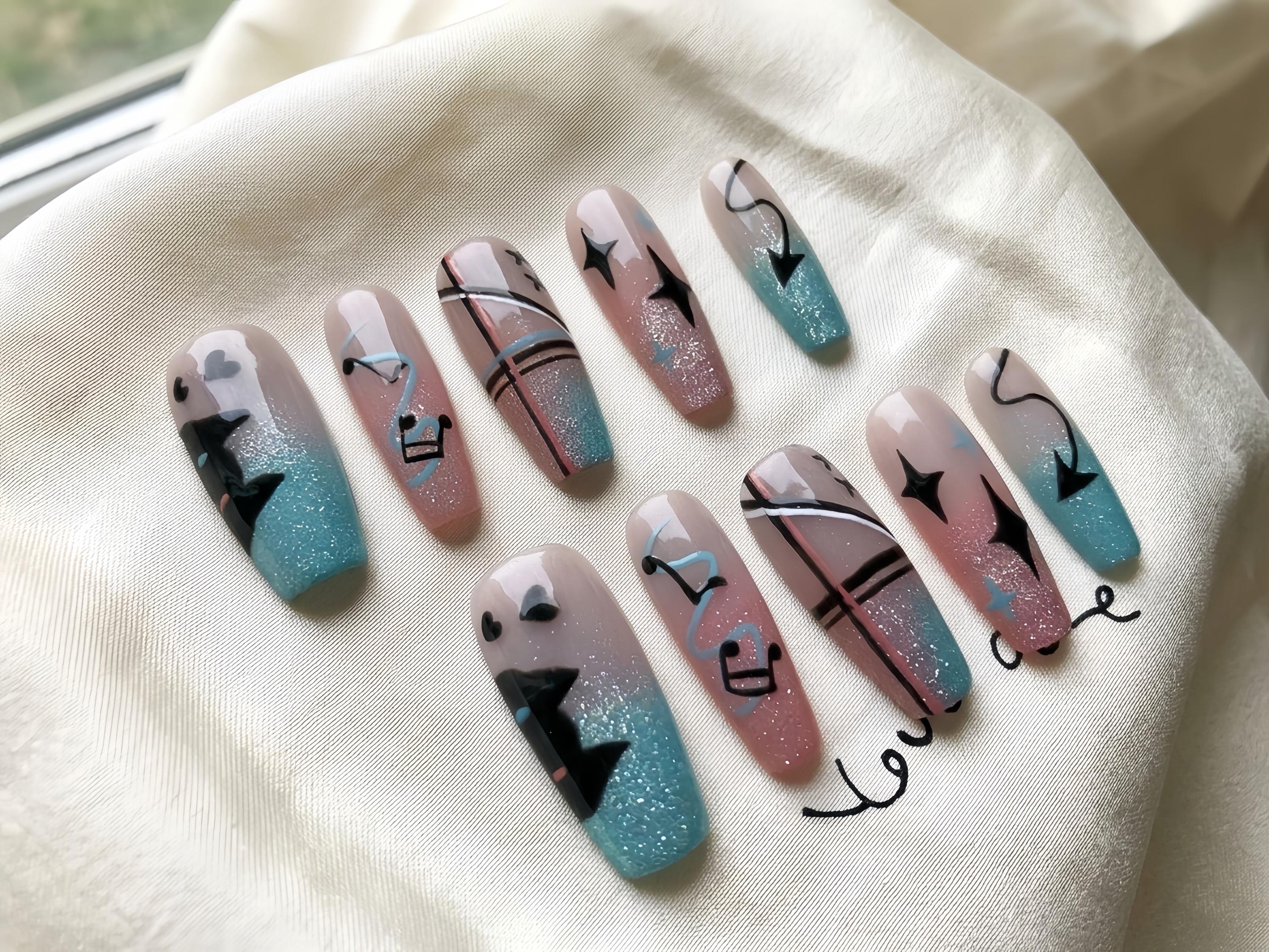 Hatsune miku nails - Etsy 日本