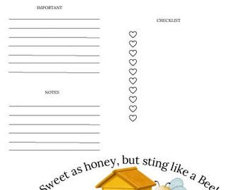 Sweet As Honey Daily Planner