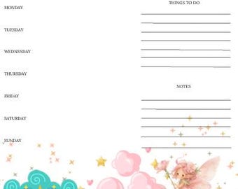 Fairy Tale Weekly Planner