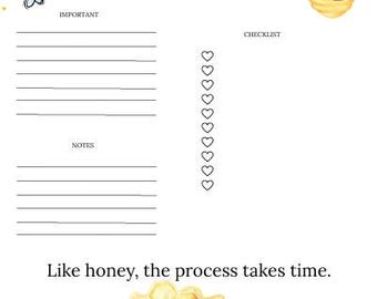 Honey Bee Daily Panner