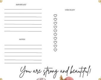 Strong & Beautiful Daily Planner
