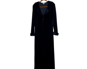 Charlotte Russe Vintage 90er Samt-Cardigan mit Kunstpelz, Dark Academia Goth Y2K *Mangel*