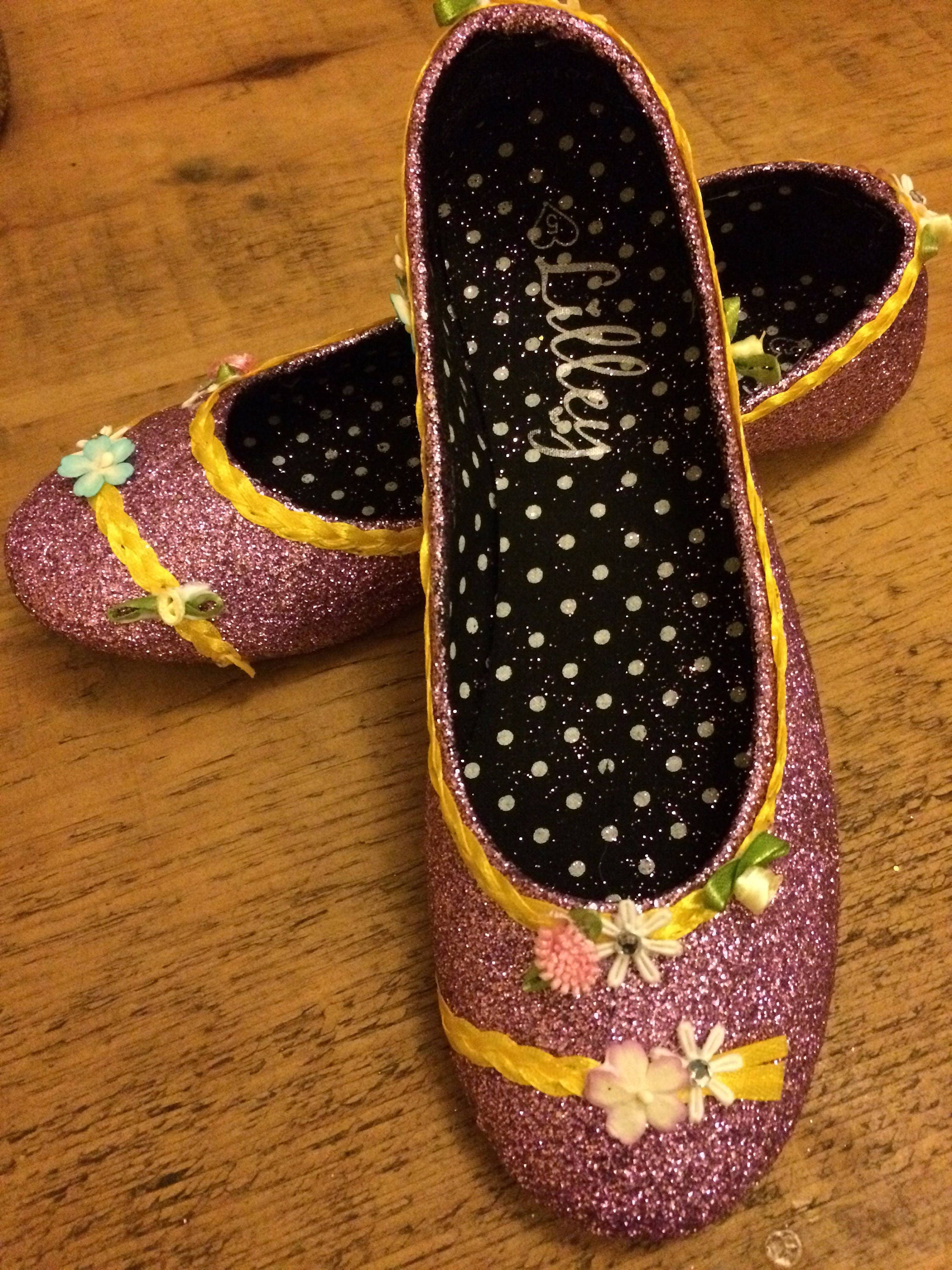 Tangled inspired rapunzel shoes plus braid | Etsy