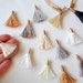Mini Tassel Charms, 2pcs, Jewelry Making Tassels, Mini Tassels, Handmade Tassels