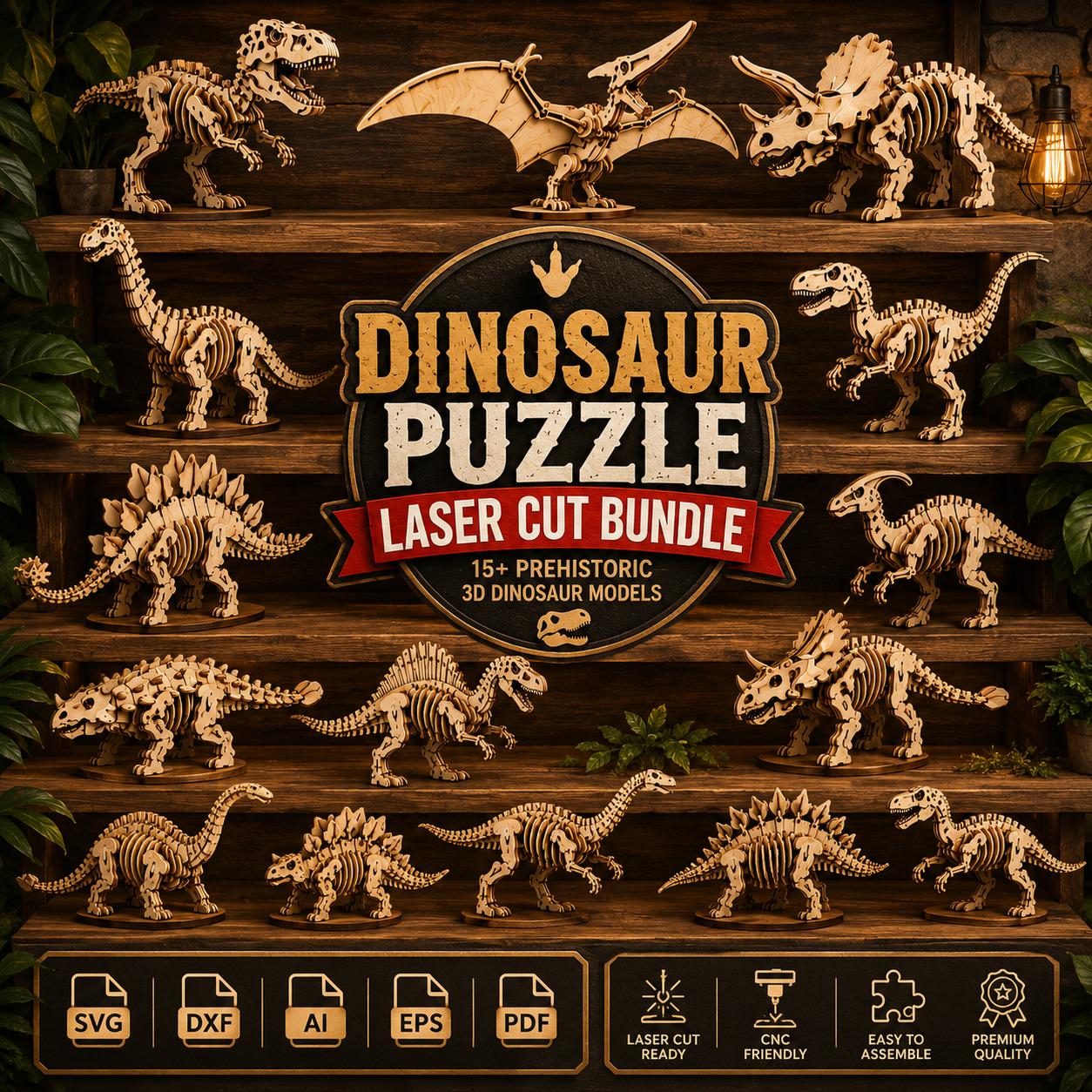 3d dinosaur puzzle - Etsy 日本