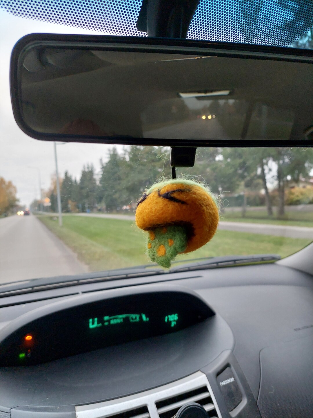 Emoji Emoji Handmade Emoji Felted Car Mirror Accessory Etsy