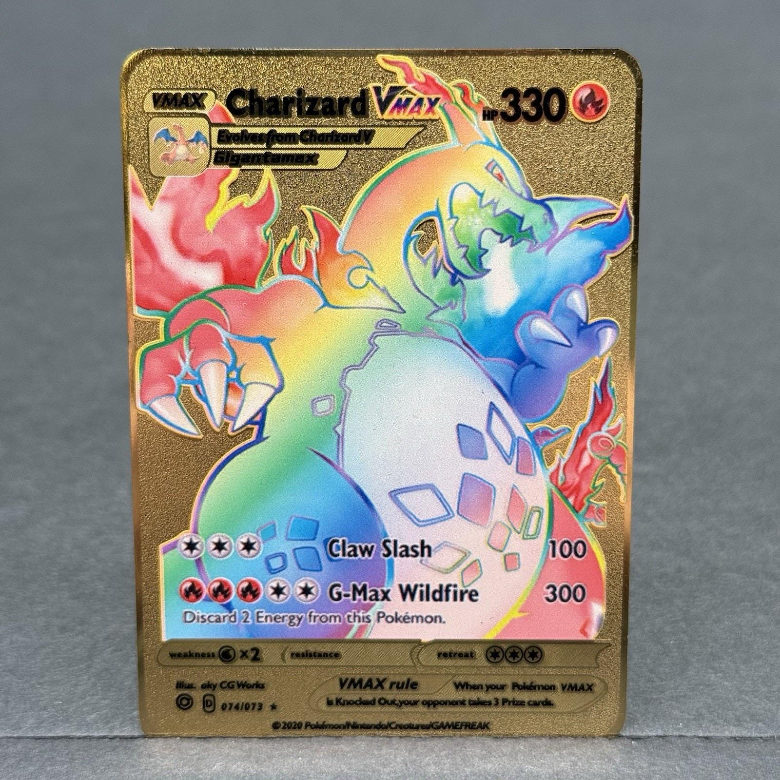 Rainbow Rare Charizard Vmax - Etsy