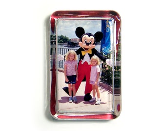 CUSTOM Family Vacation - Reunion - Best Friends Photo Glass Paperweight - Your Photo Here