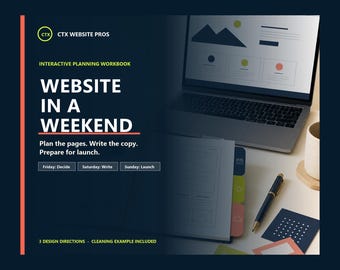 Website Planning Workbook for Service Businesses, Offline HTML Kit and Launch Checklist