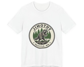 Compact Raccoon Badge Tee | Seattle Wildlife, Meme Mascot