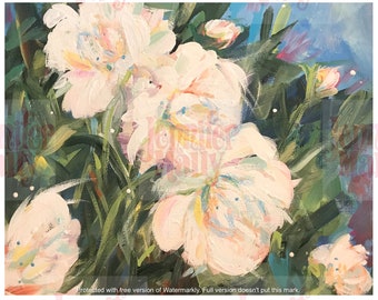 Peonies 8x10 art print