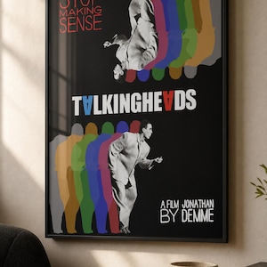 Talking Heads Stop Making Sense | Rock Art Print (Wall Art) | gift for music fan