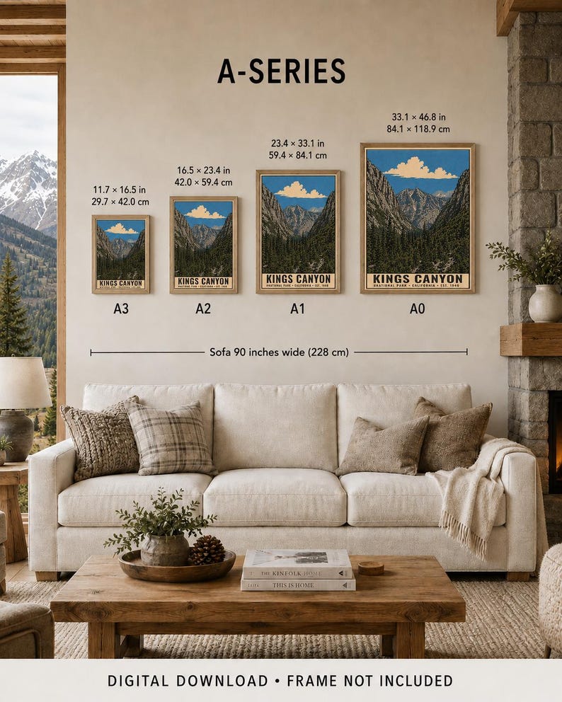 California National Parks Poster Bundle, Vintage Yosemite Joshua Tree Redwood Travel Collection, Printable Digital Wall Decor Set image 19