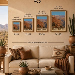 Grand Canyon National Park Poster, Vintage Arizona Desert Travel Print, Retro River Valley Wall Art, 1960s WPA Style Serigraph Printable Bild 10