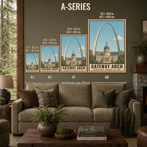 Gateway Arch National Park Poster, Vintage St Louis Missouri Travel Artwork, Printable Digital Decor, Retro Skyline Gift image 12