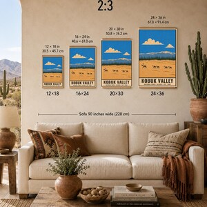Kobuk Valley National Park Poster, Vintage Alaska Sand Dunes Arctic Travel Print, Retro River Landscape Wall Art, WPA Style Printable Art afbeelding 8