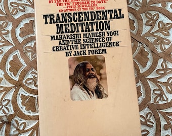 Vintage 1976 Transcendental Meditation Maharishi Mahesh Yogi And The Science of Creative Intelligence Jack Forum Mindfulness Book 1970s