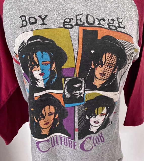 Vintage 1980's Boy George Culture Club Tee Shirt … - image 9