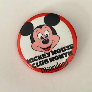 Vintage 1985 1980&#39;s Walt Disney Productions Mickey Mouse Club Month Disneyland Pin