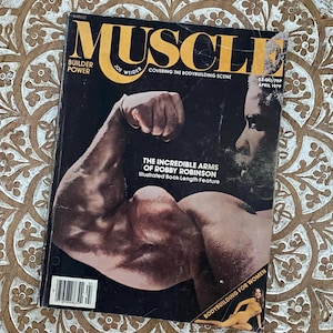 1979 April Joe Weider Muscle Builder Power Robby Robinson Vintage Weight Lifting Body Building Fitness Exercise Magazine