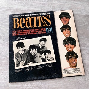 Vintage 1964 Songs Pictures and Stories of The Fabulous Beatles Mono Original Vinyl Album Record LP VJ 1092 - GUC