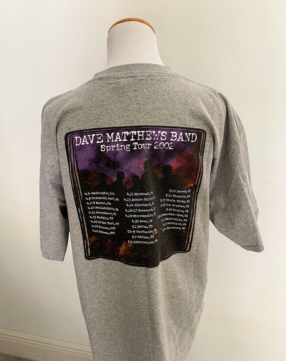 Vintage y2k Dave Matthews Band DMB Concert Band A… - image 3