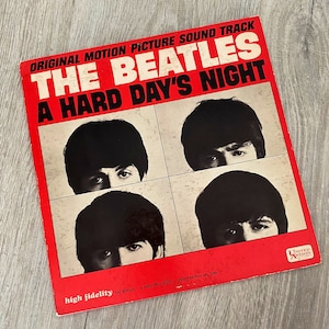 Vintage 1964 The Beatles A Hard Day’s Night Mono Original Vinyl Album Record LP UAL 3366 - GUC