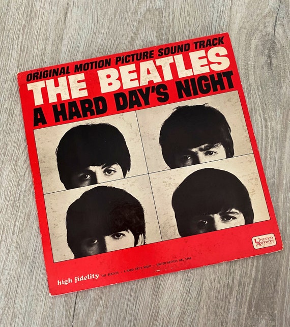 Vintage 1964 the Beatles A Hard Day's Night Mono Original Vintage 1964 the Beatles A Hard Day's Night Mono Original