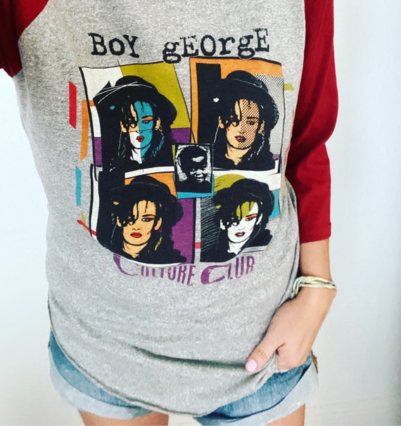 Vintage 1980's Boy George Culture Club Tee Shirt … - image 1