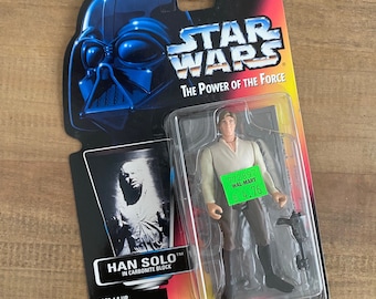 Vintage 1996 Han Solo in Carbonite Block Star Wars The Power of The Force Kenner Hasbro Toy Action Figure Sealed in Package