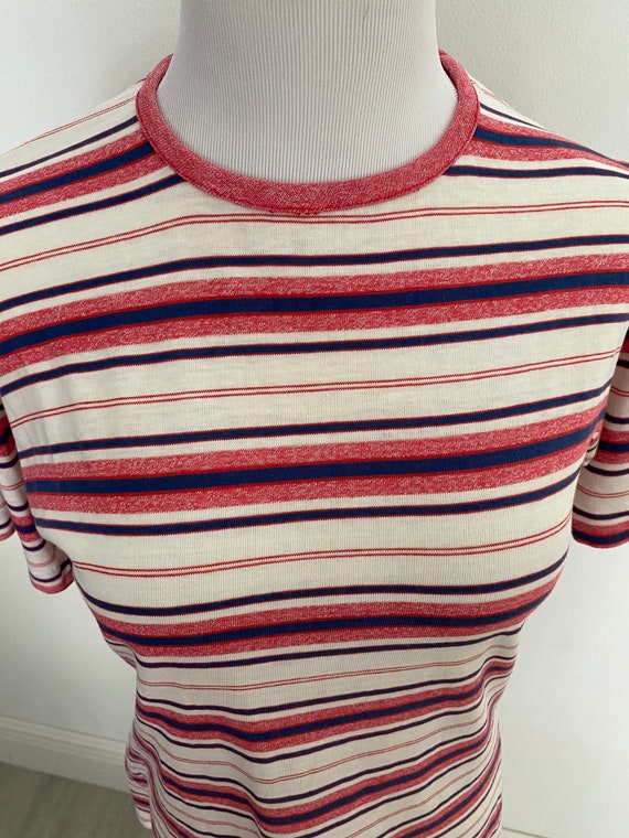 Vintage 1970's Expressions by Campus Striped Red … - image 3