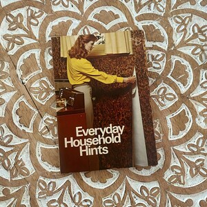 Vintage 1973 Everyday Household Hints Cleaning Organization Banner Press Mini Mag Purse Book 1970s