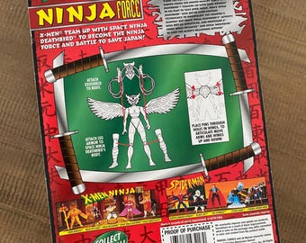1996 Toy Biz X Men Ninja Force Space Ninja Deathbird Action Figure Ninja Wings - We-R-Toys - View #4
