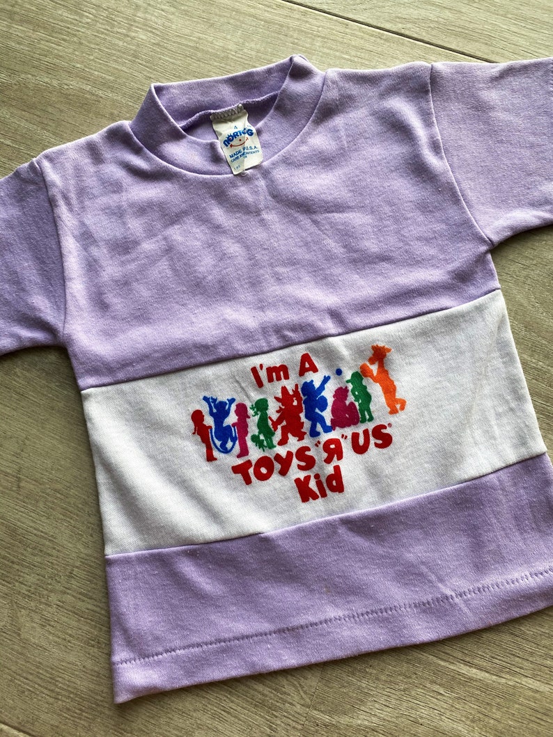 Vintage 1980's Im a Toys R Us Kid Shirt Nortog Size 4 Etsy