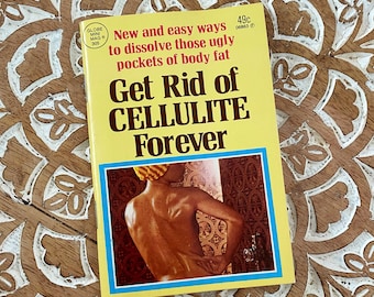 Vintage 1980 Get Rid of Cellulite Forever Beauty Diet Skincare Health Globe Mini Mag 1980s