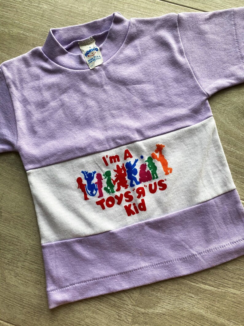 Vintage 1980's Im a Toys R Us Kid Shirt Nortog Size 4 Etsy