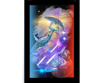 24x36 Atmosheric, surreal digital art home decor