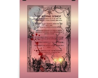 Póster de poesía visual surrealista y atmosférica de 18x24