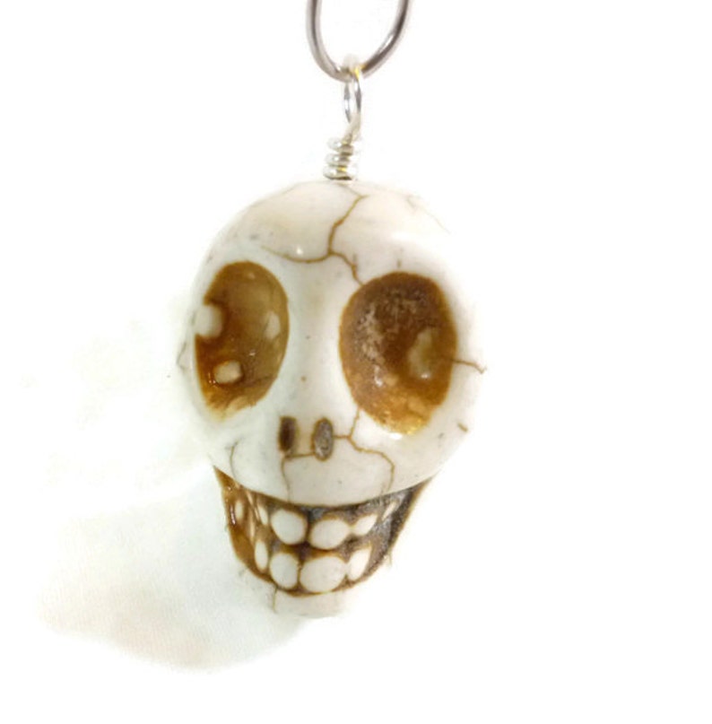 Tea Infuser with Skull charm image 2