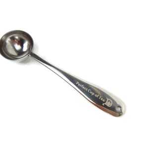 Perfect Cup of Tea Spoon Available in silver or green image 1